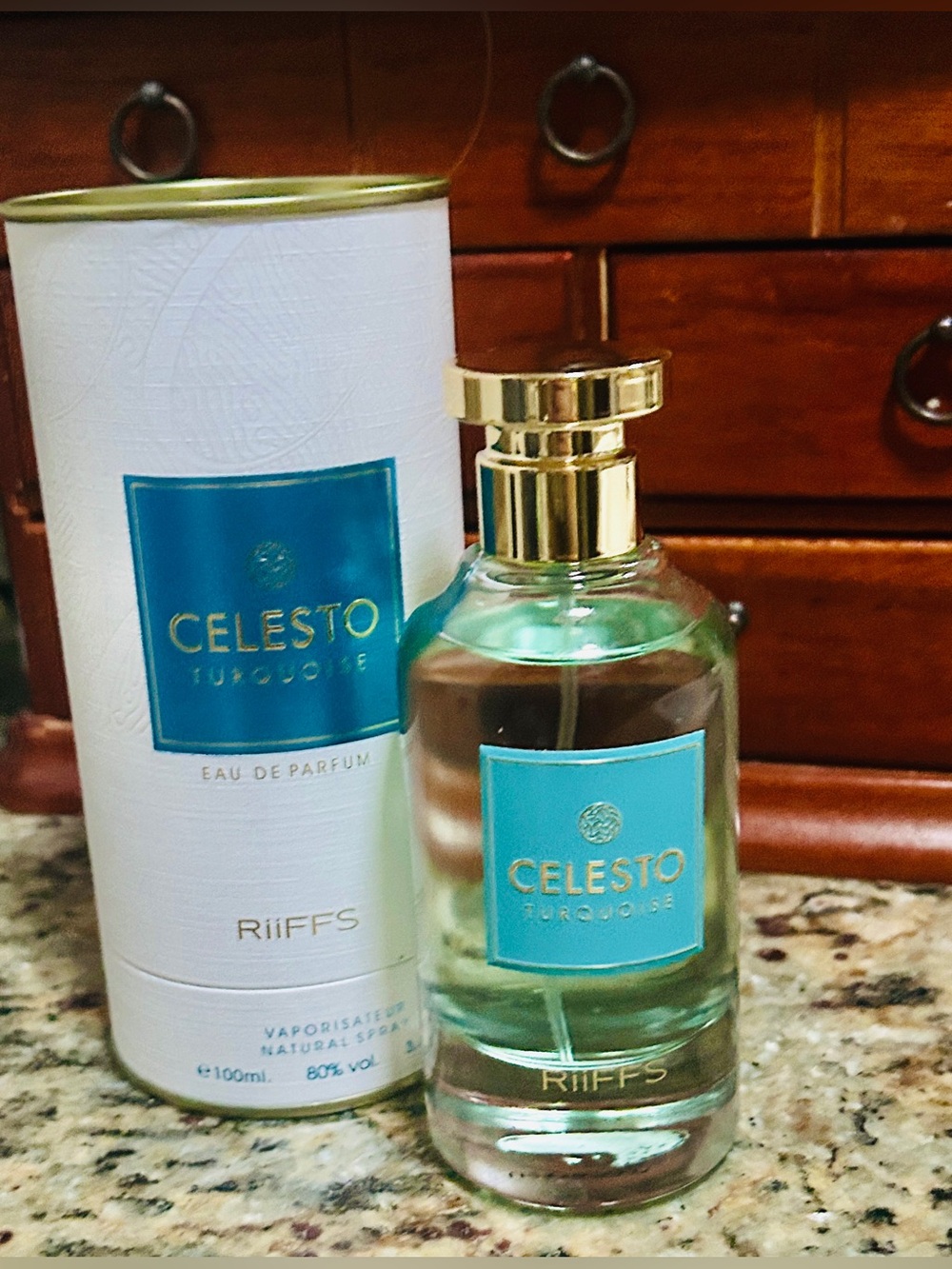 NWT Riiffs Celesto Turquoise Eau De Parfum 3.4oz